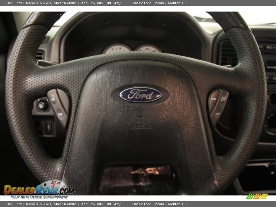 2005 Ford Escape XLS 4WD Steering Wheel Photo #6