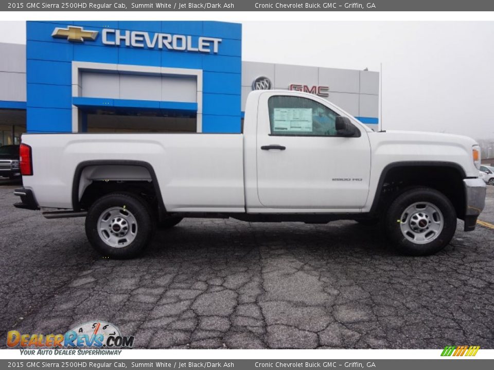 2015 GMC Sierra 2500HD Regular Cab Summit White / Jet Black/Dark Ash Photo #8