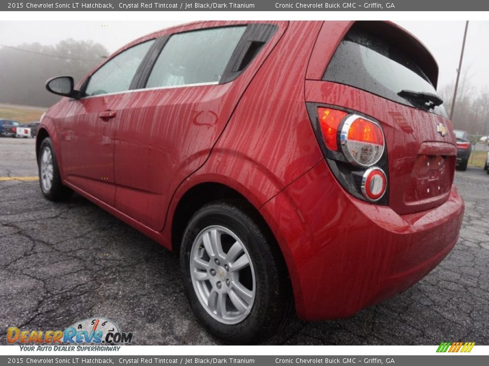 2015 Chevrolet Sonic LT Hatchback Crystal Red Tintcoat / Jet Black/Dark Titanium Photo #5