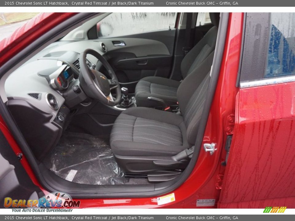 2015 Chevrolet Sonic LT Hatchback Crystal Red Tintcoat / Jet Black/Dark Titanium Photo #10
