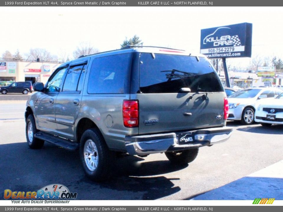 1999 Ford Expedition XLT 4x4 Spruce Green Metallic / Dark Graphite Photo #4