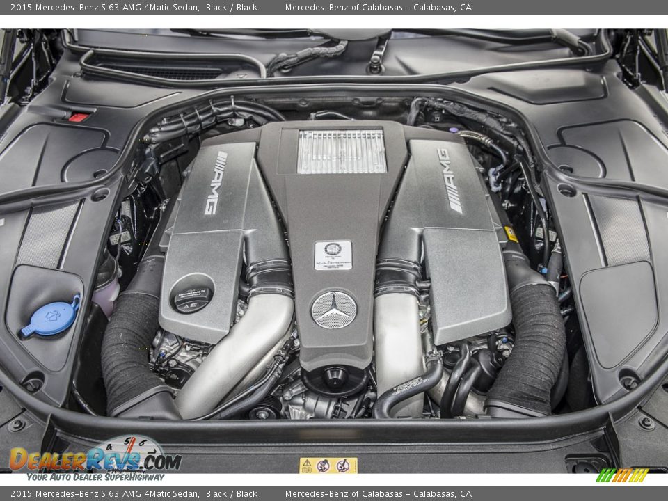 2015 Mercedes-Benz S 63 AMG 4Matic Sedan Black / Black Photo #9