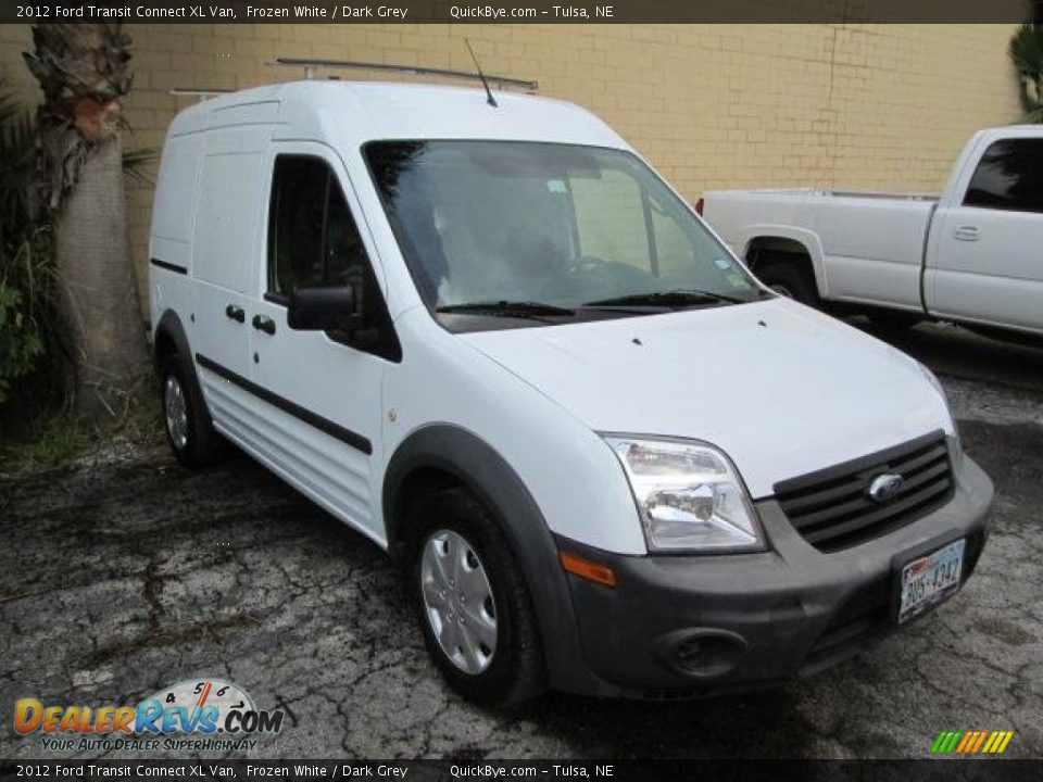 2012 Ford Transit Connect XL Van Frozen White / Dark Grey Photo #2