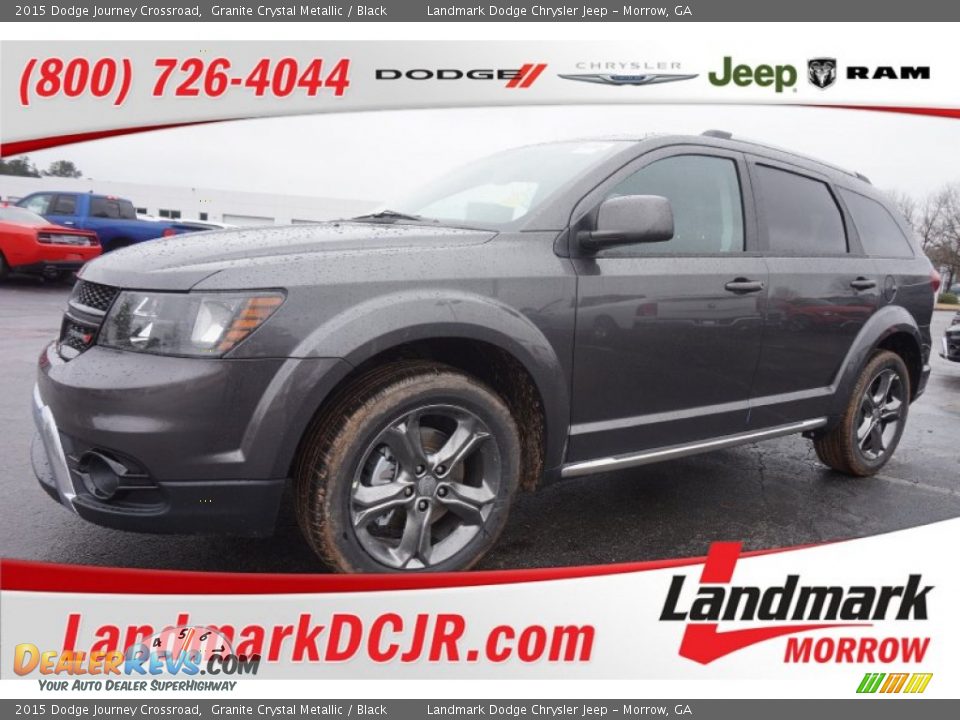 2015 Dodge Journey Crossroad Granite Crystal Metallic / Black Photo #1