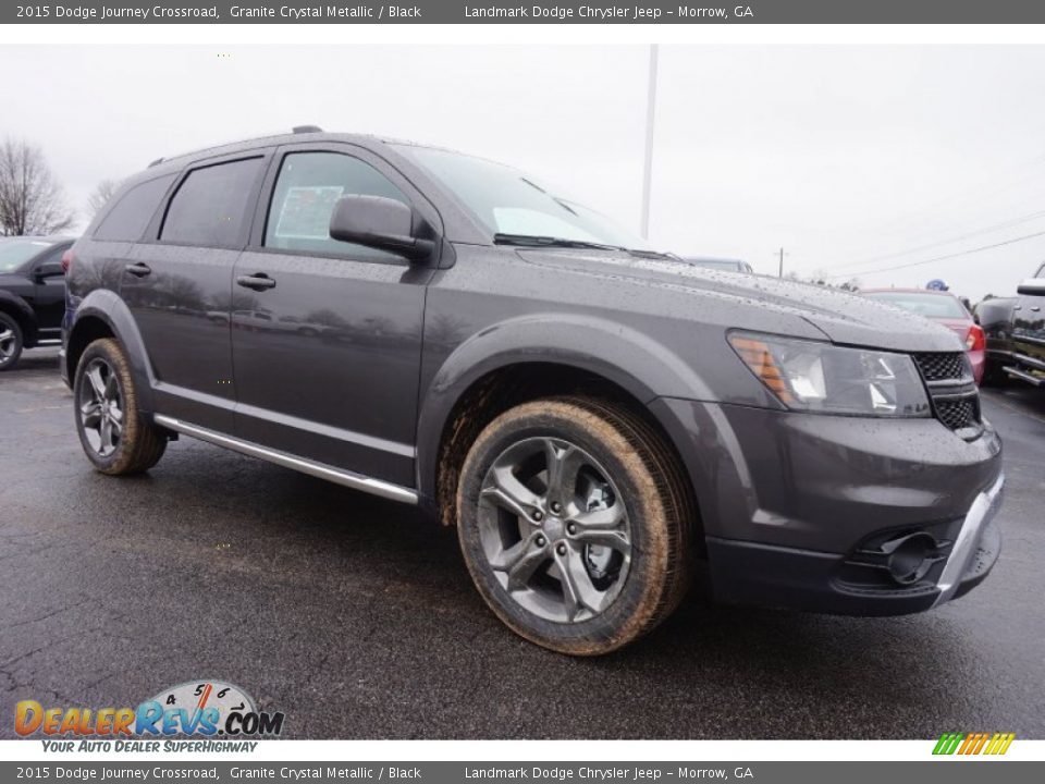 2015 Dodge Journey Crossroad Granite Crystal Metallic / Black Photo #4