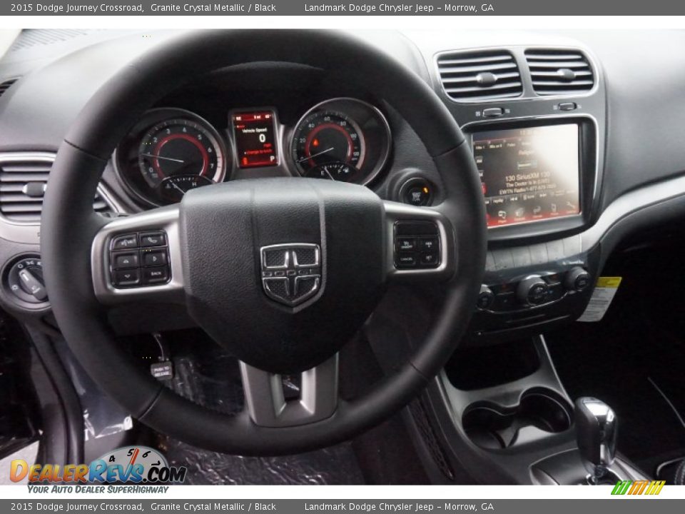 2015 Dodge Journey Crossroad Granite Crystal Metallic / Black Photo #6