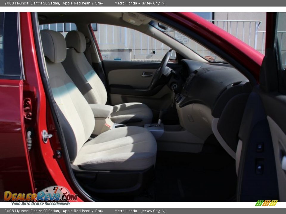2008 Hyundai Elantra SE Sedan Apple Red Pearl / Gray Photo #24