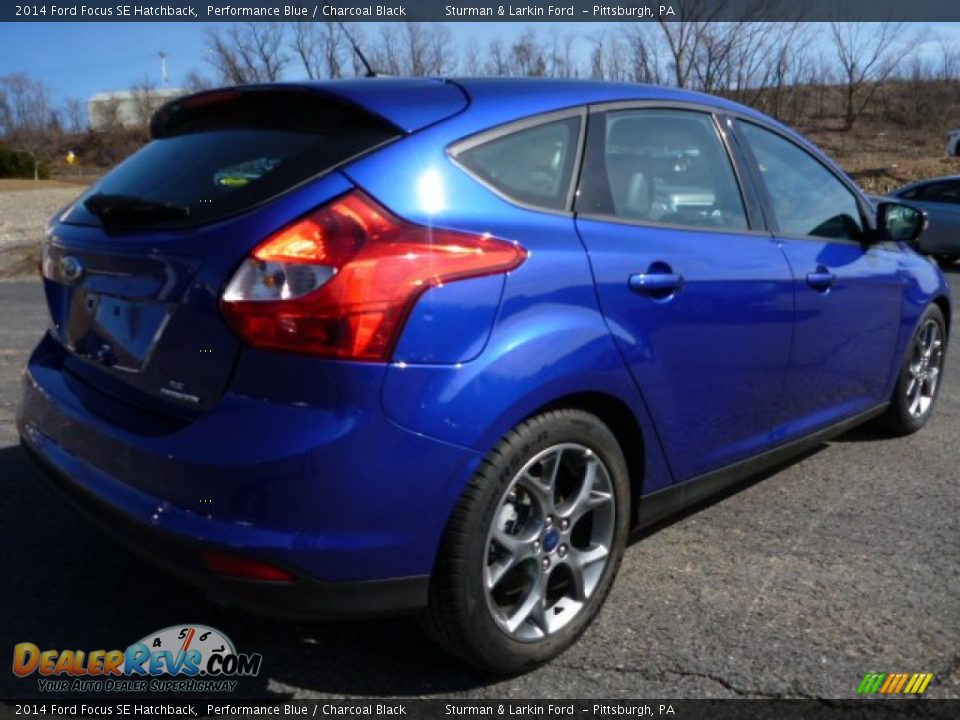 2014 Ford Focus SE Hatchback Performance Blue / Charcoal Black Photo #2