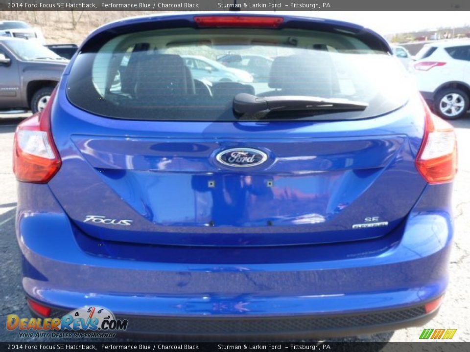 2014 Ford Focus SE Hatchback Performance Blue / Charcoal Black Photo #3