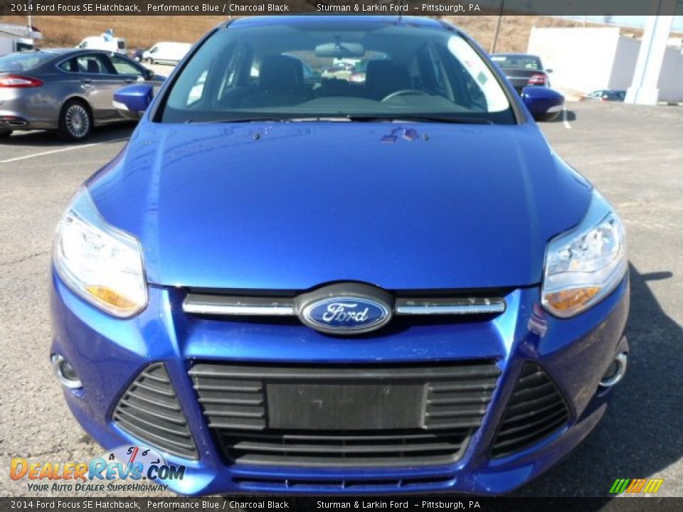 2014 Ford Focus SE Hatchback Performance Blue / Charcoal Black Photo #6