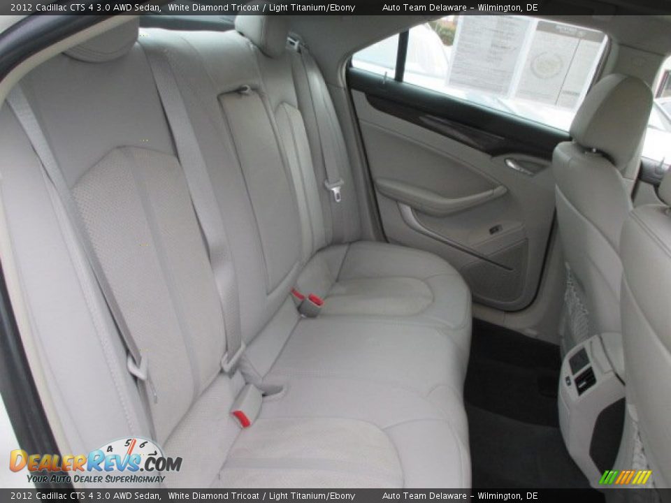 2012 Cadillac CTS 4 3.0 AWD Sedan White Diamond Tricoat / Light Titanium/Ebony Photo #17