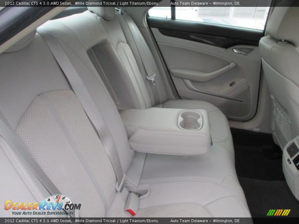 2012 Cadillac CTS 4 3.0 AWD Sedan White Diamond Tricoat / Light Titanium/Ebony Photo #18