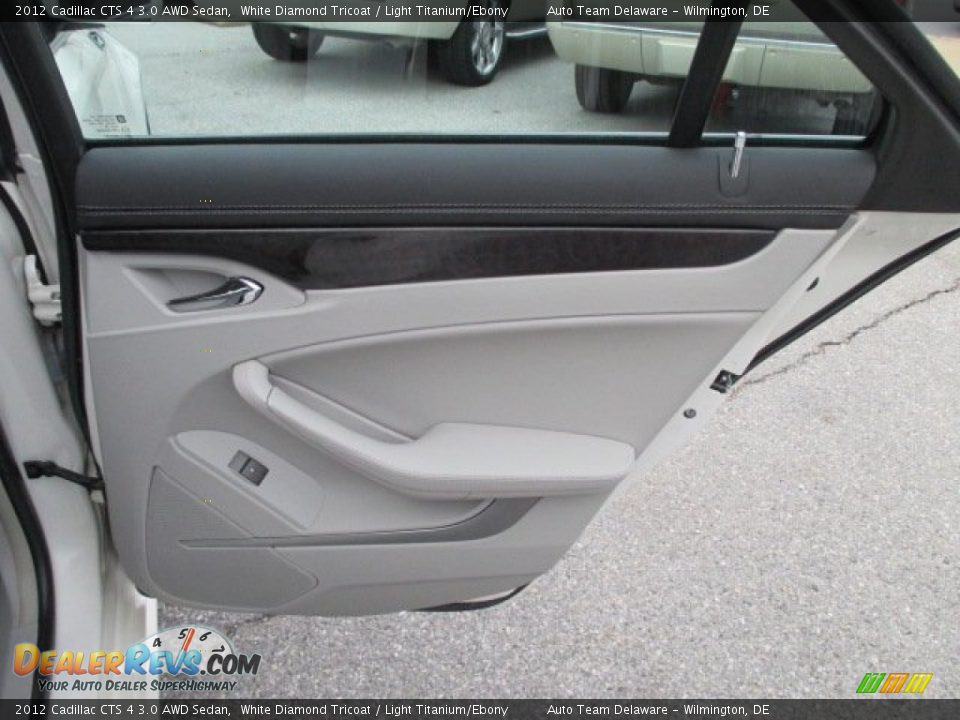 2012 Cadillac CTS 4 3.0 AWD Sedan White Diamond Tricoat / Light Titanium/Ebony Photo #23