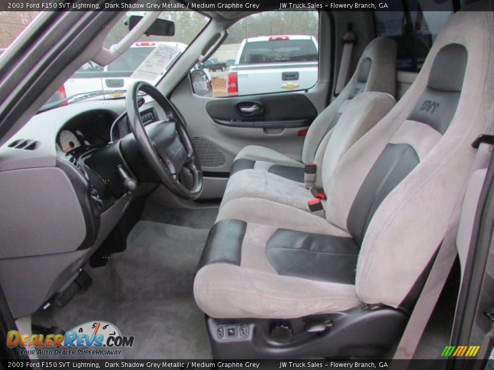 Front Seat of 2003 Ford F150 SVT Lightning Photo #34