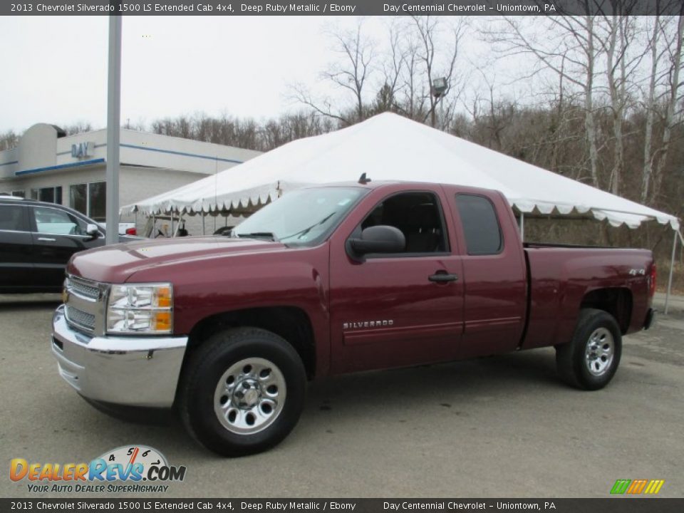 2013 Chevrolet Silverado 1500 LS Extended Cab 4x4 Deep Ruby Metallic / Ebony Photo #1