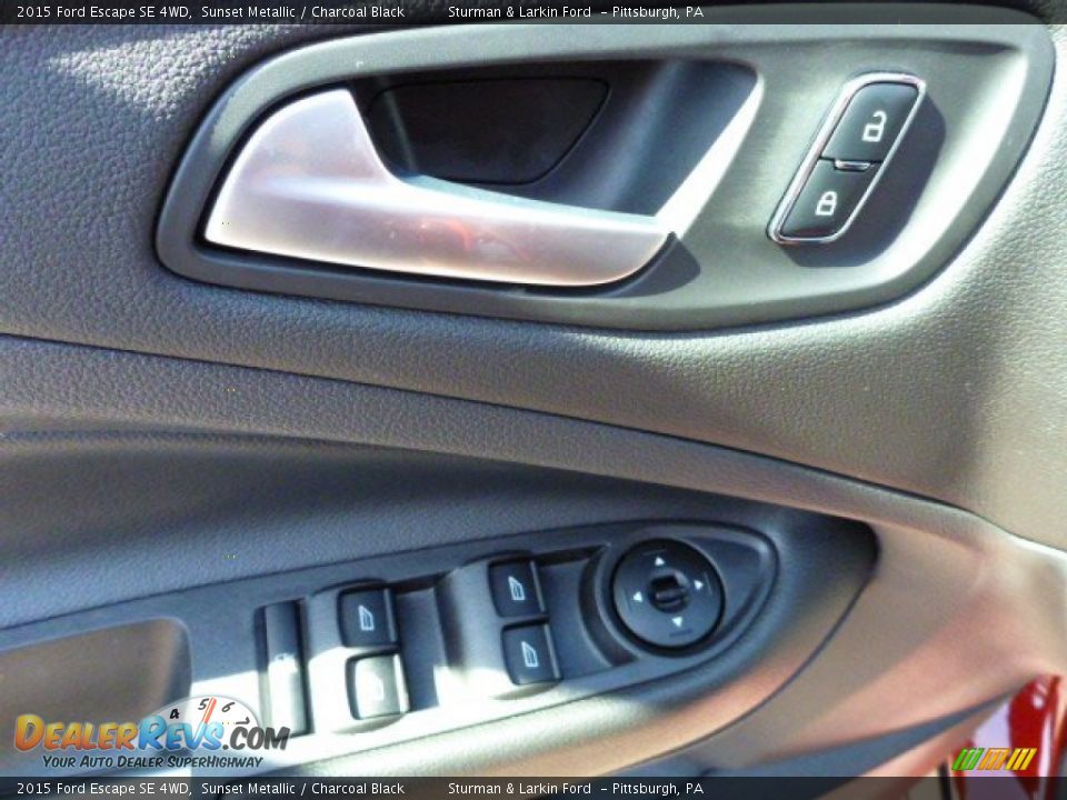 2015 Ford Escape SE 4WD Sunset Metallic / Charcoal Black Photo #11