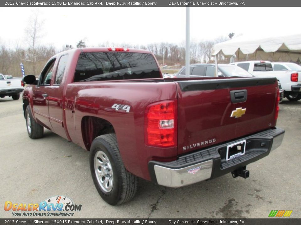 2013 Chevrolet Silverado 1500 LS Extended Cab 4x4 Deep Ruby Metallic / Ebony Photo #4