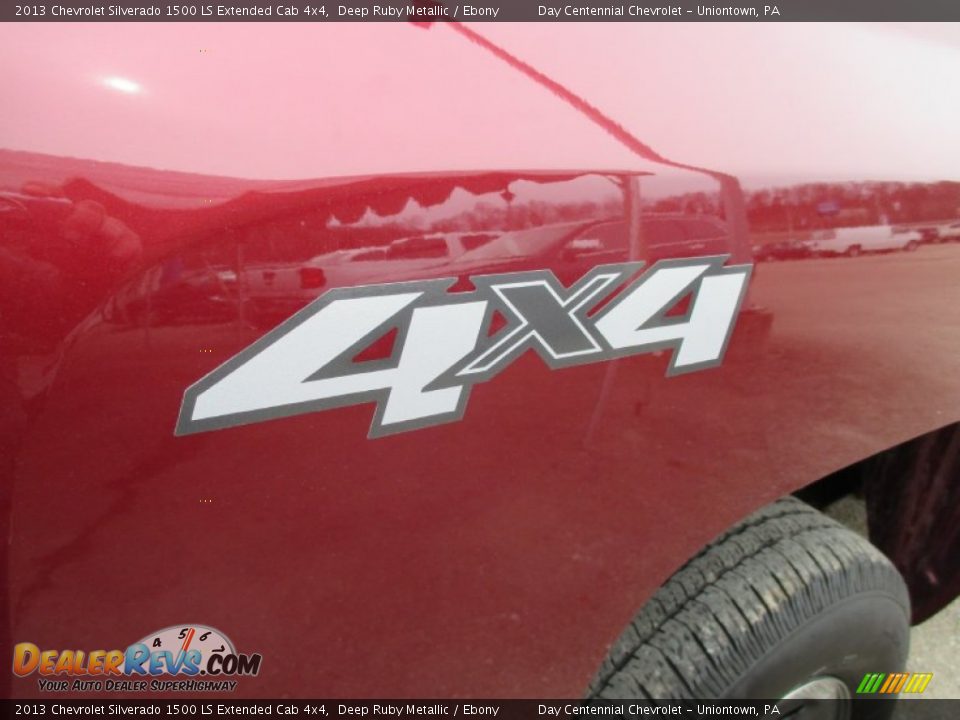 2013 Chevrolet Silverado 1500 LS Extended Cab 4x4 Deep Ruby Metallic / Ebony Photo #10