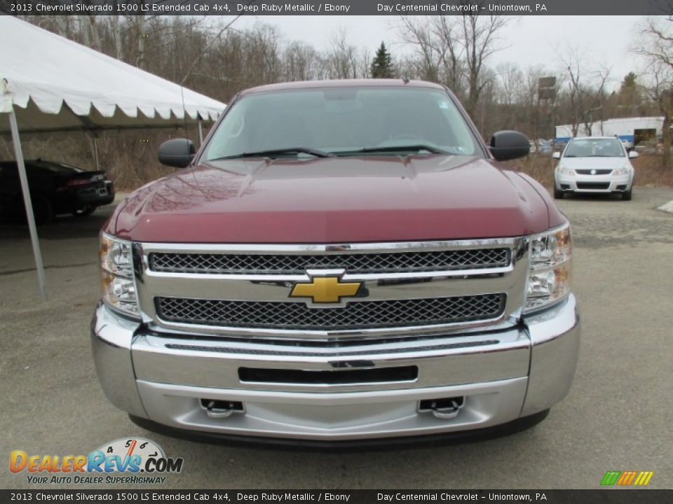 2013 Chevrolet Silverado 1500 LS Extended Cab 4x4 Deep Ruby Metallic / Ebony Photo #13
