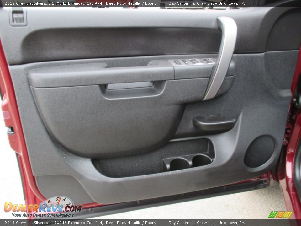 2013 Chevrolet Silverado 1500 LS Extended Cab 4x4 Deep Ruby Metallic / Ebony Photo #17