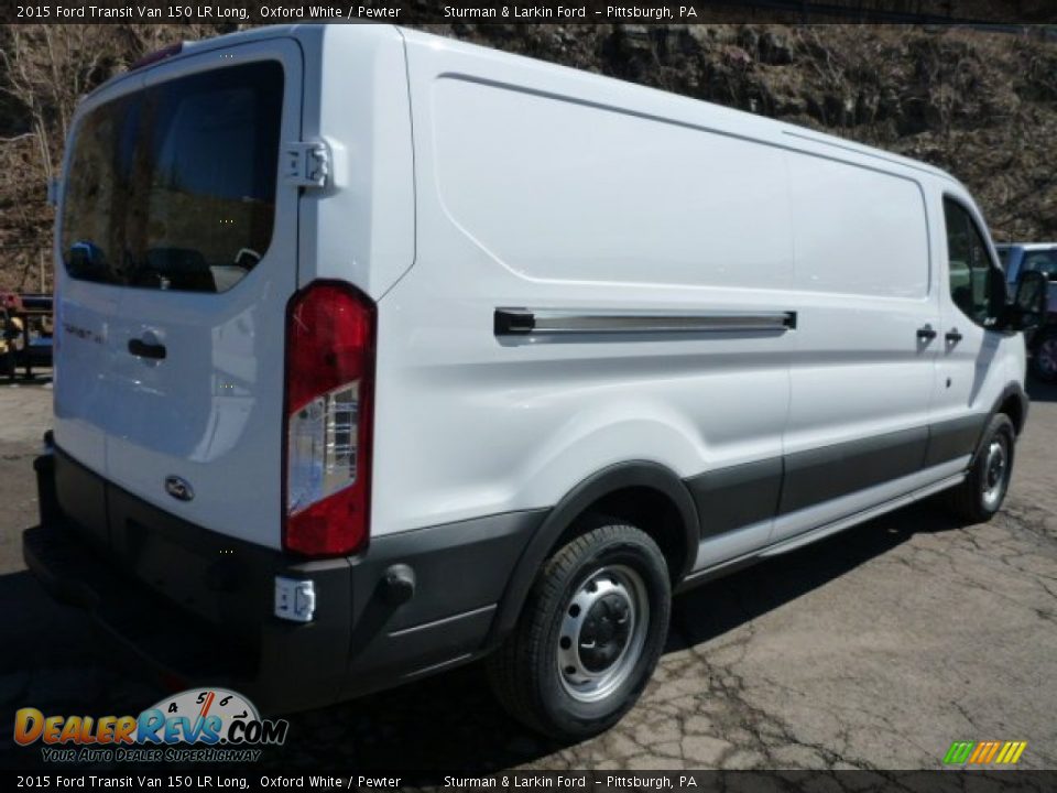 2015 Ford Transit Van 150 LR Long Oxford White / Pewter Photo #2