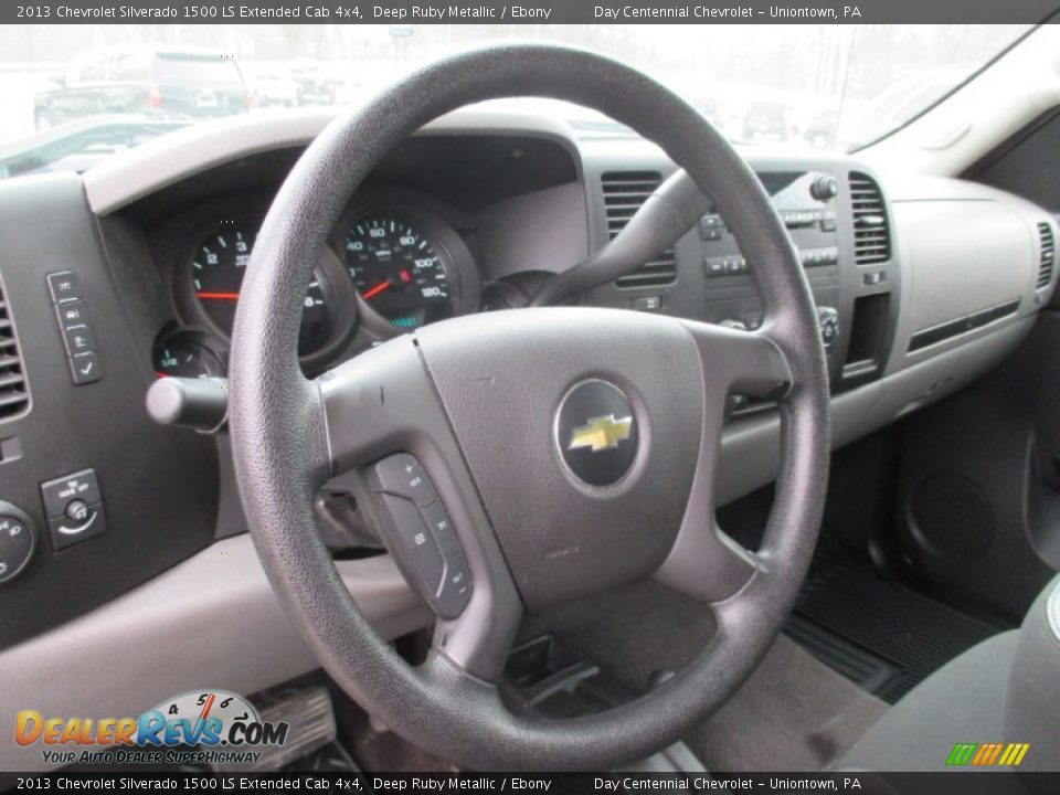 2013 Chevrolet Silverado 1500 LS Extended Cab 4x4 Deep Ruby Metallic / Ebony Photo #23