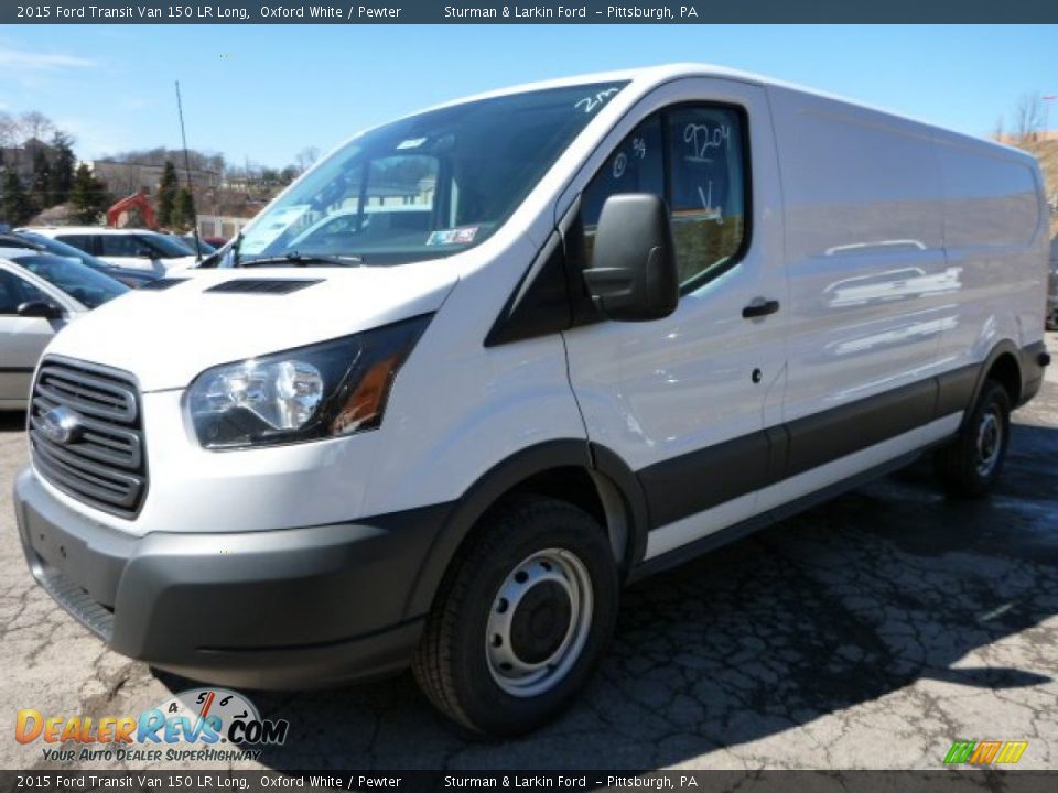 2015 Ford Transit Van 150 LR Long Oxford White / Pewter Photo #7