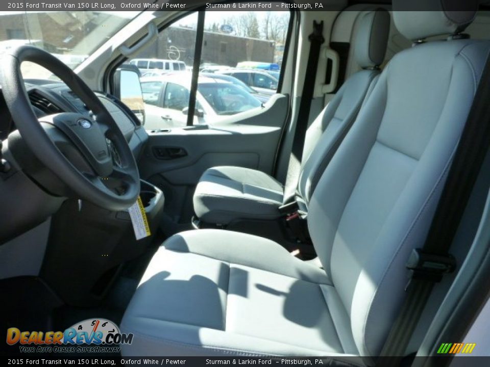 2015 Ford Transit Van 150 LR Long Oxford White / Pewter Photo #10