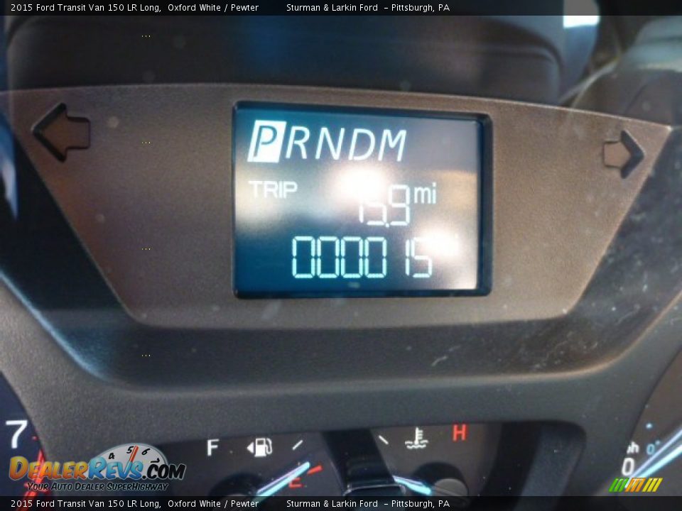 2015 Ford Transit Van 150 LR Long Oxford White / Pewter Photo #14
