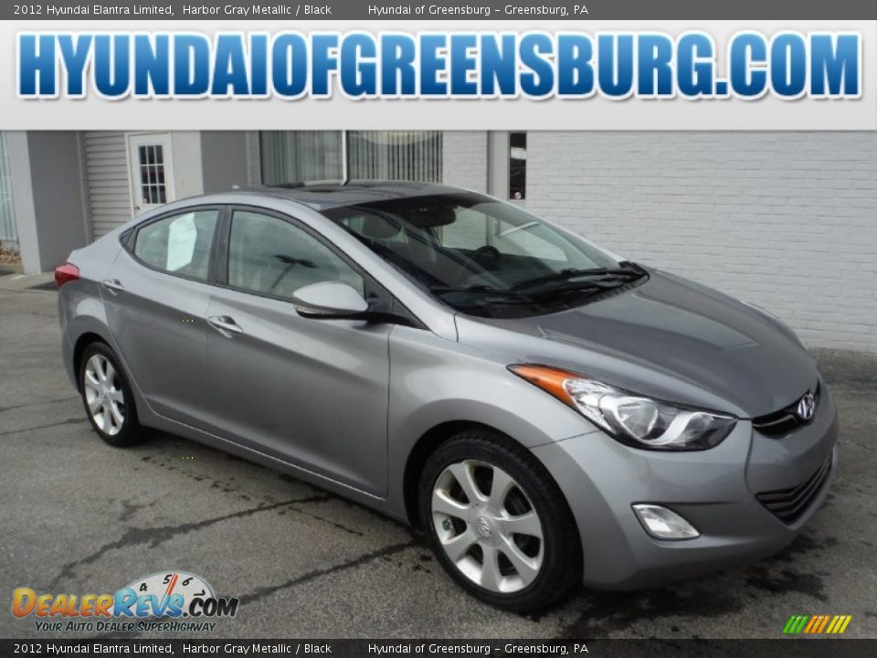 2012 Hyundai Elantra Limited Harbor Gray Metallic / Black Photo #1