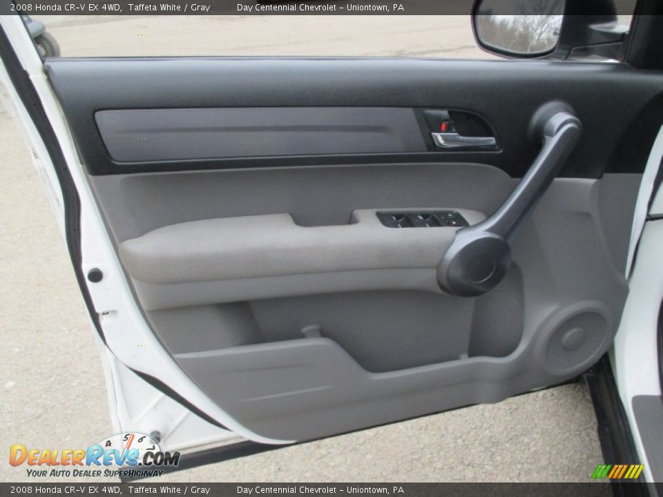 2008 Honda CR-V EX 4WD Taffeta White / Gray Photo #17