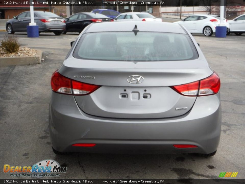 2012 Hyundai Elantra Limited Harbor Gray Metallic / Black Photo #8