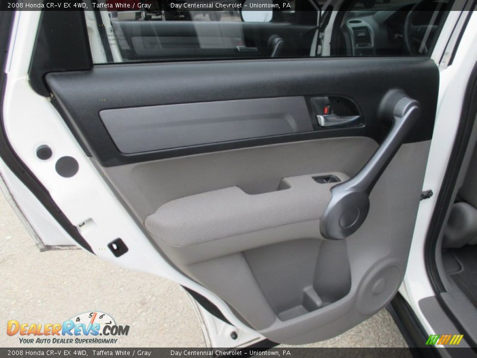 2008 Honda CR-V EX 4WD Taffeta White / Gray Photo #19