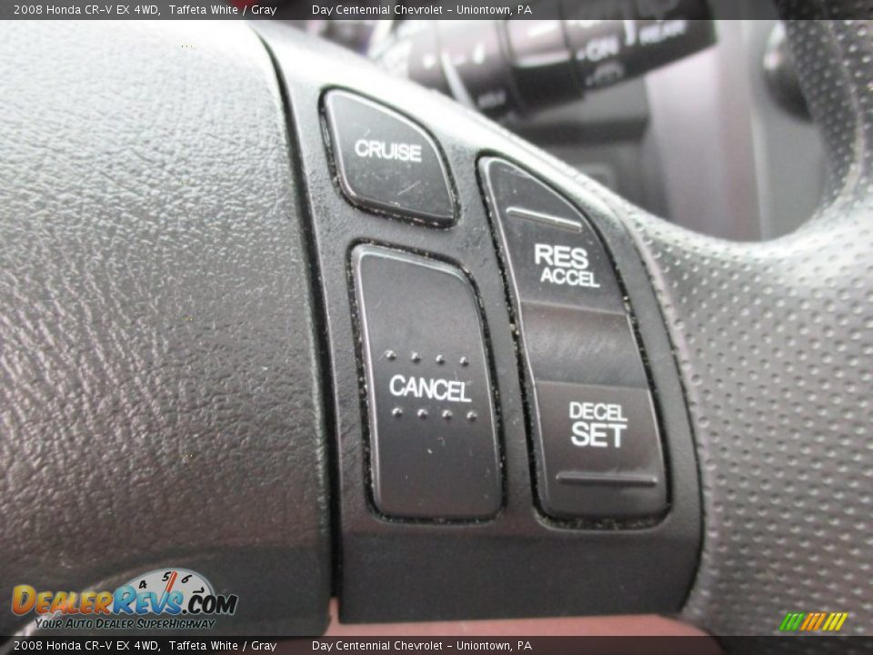 2008 Honda CR-V EX 4WD Taffeta White / Gray Photo #27