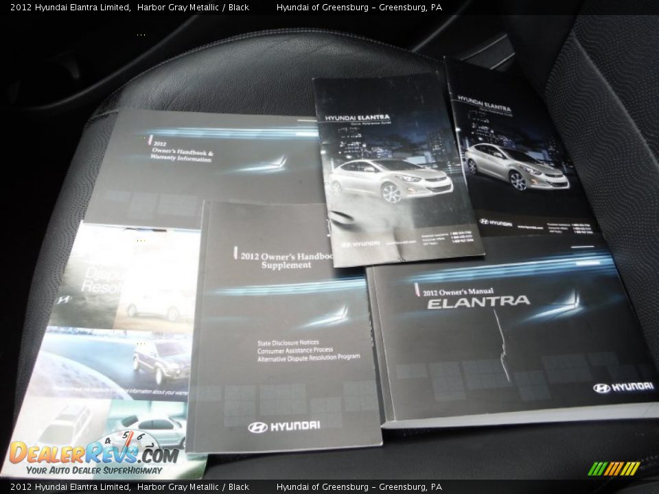 2012 Hyundai Elantra Limited Harbor Gray Metallic / Black Photo #25
