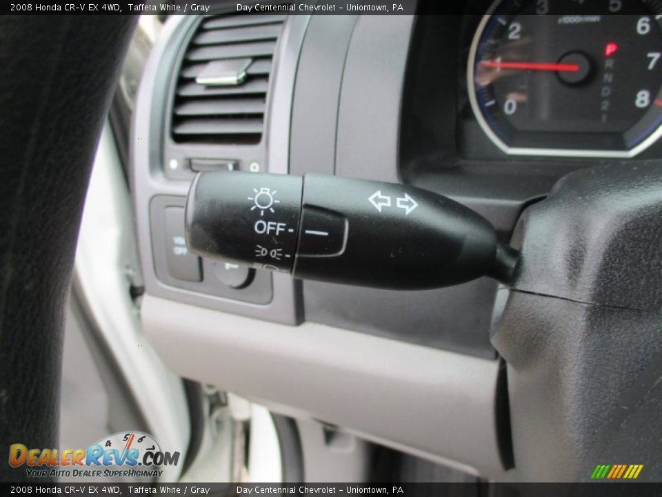 2008 Honda CR-V EX 4WD Taffeta White / Gray Photo #35