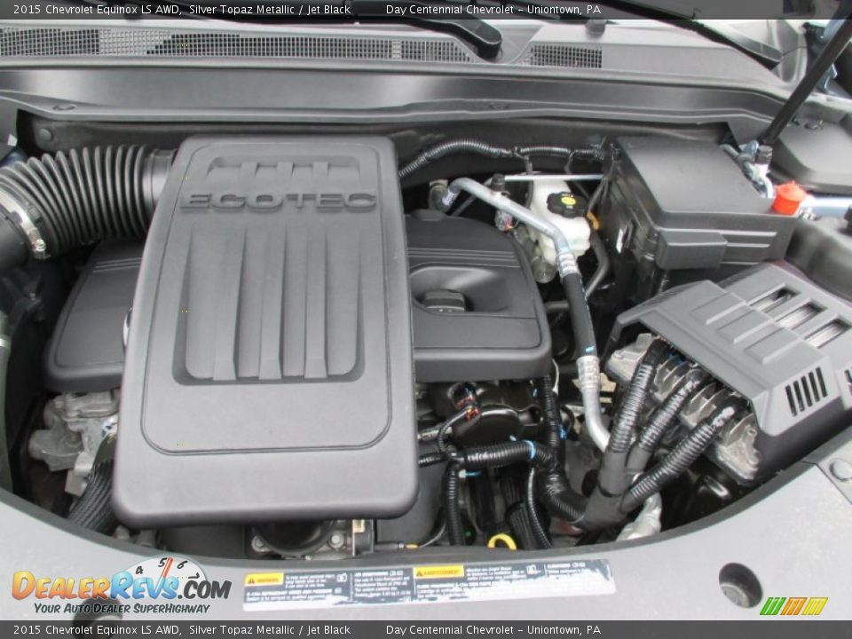 2015 Chevrolet Equinox LS AWD Silver Topaz Metallic / Jet Black Photo #14
