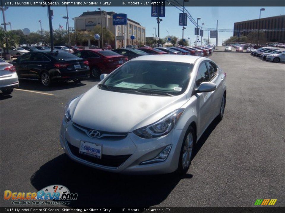 2015 Hyundai Elantra SE Sedan Shimmering Air Silver / Gray Photo #3