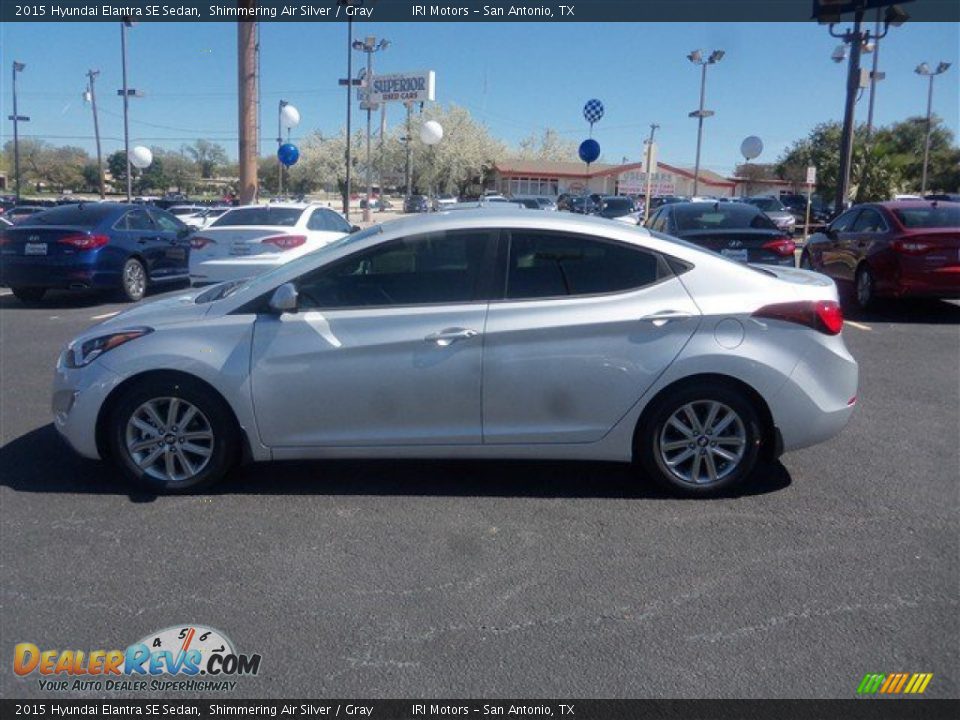 2015 Hyundai Elantra SE Sedan Shimmering Air Silver / Gray Photo #4