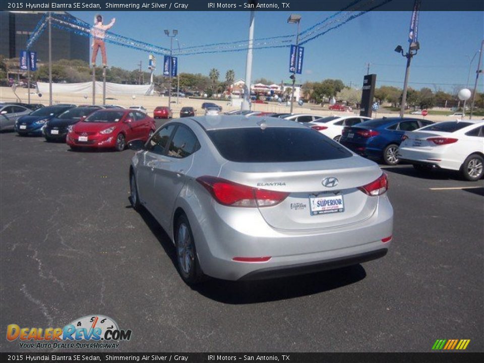 2015 Hyundai Elantra SE Sedan Shimmering Air Silver / Gray Photo #5