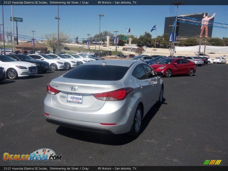 2015 Hyundai Elantra SE Sedan Shimmering Air Silver / Gray Photo #7