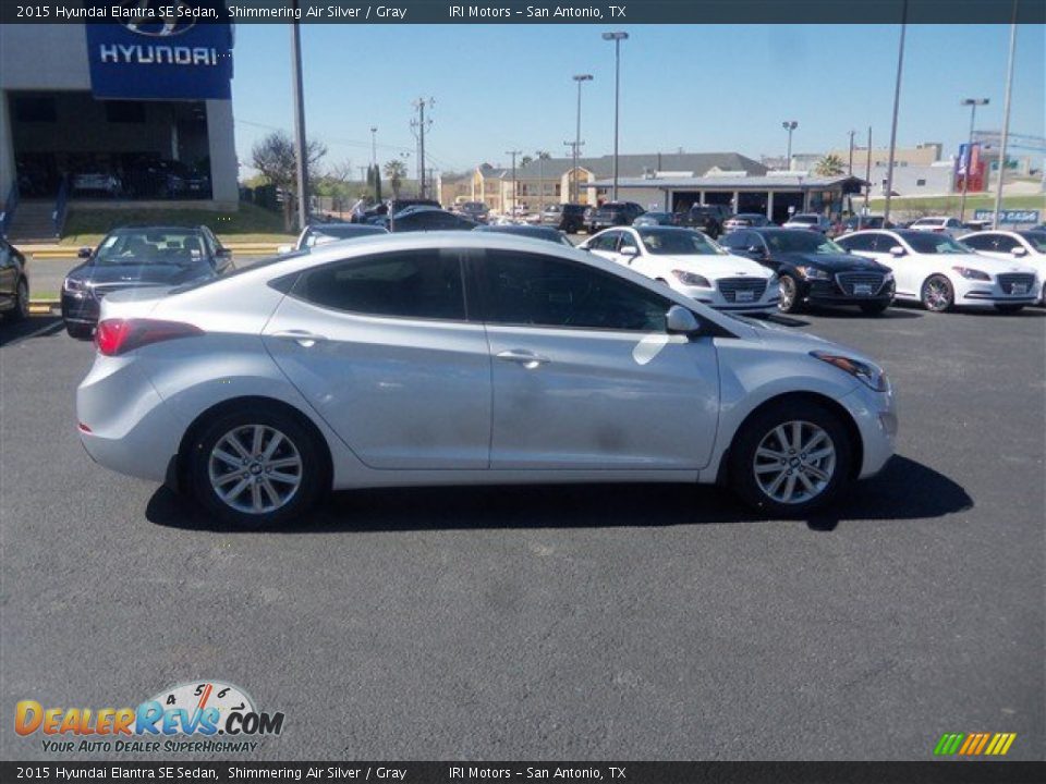 2015 Hyundai Elantra SE Sedan Shimmering Air Silver / Gray Photo #8