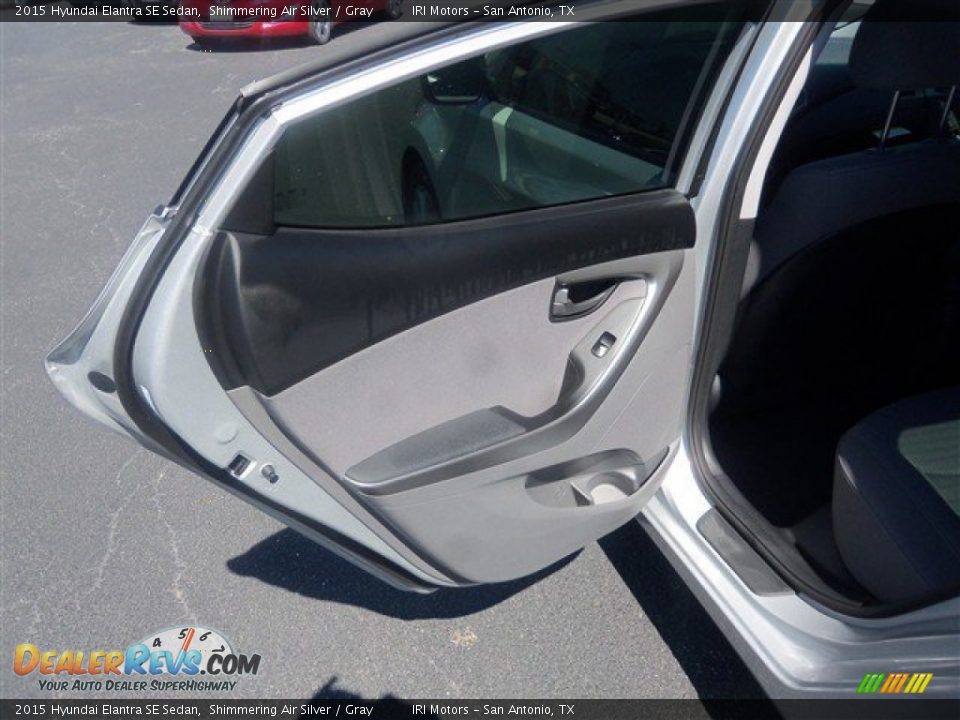 2015 Hyundai Elantra SE Sedan Shimmering Air Silver / Gray Photo #10