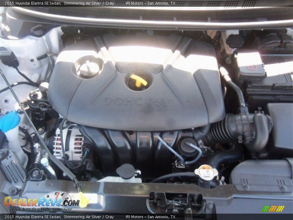 2015 Hyundai Elantra SE Sedan Shimmering Air Silver / Gray Photo #14