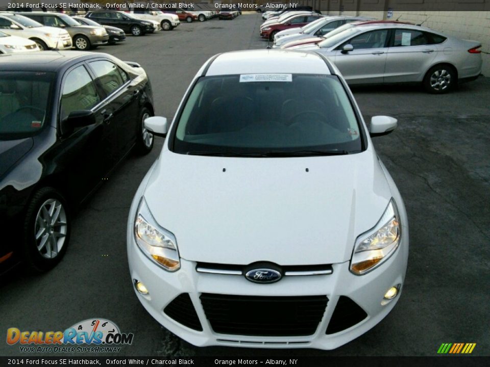 2014 Ford Focus SE Hatchback Oxford White / Charcoal Black Photo #3