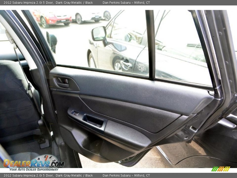 2012 Subaru Impreza 2.0i 5 Door Dark Gray Metallic / Black Photo #15