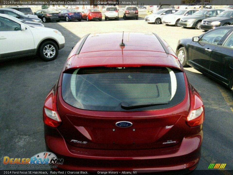 2014 Ford Focus SE Hatchback Ruby Red / Charcoal Black Photo #8