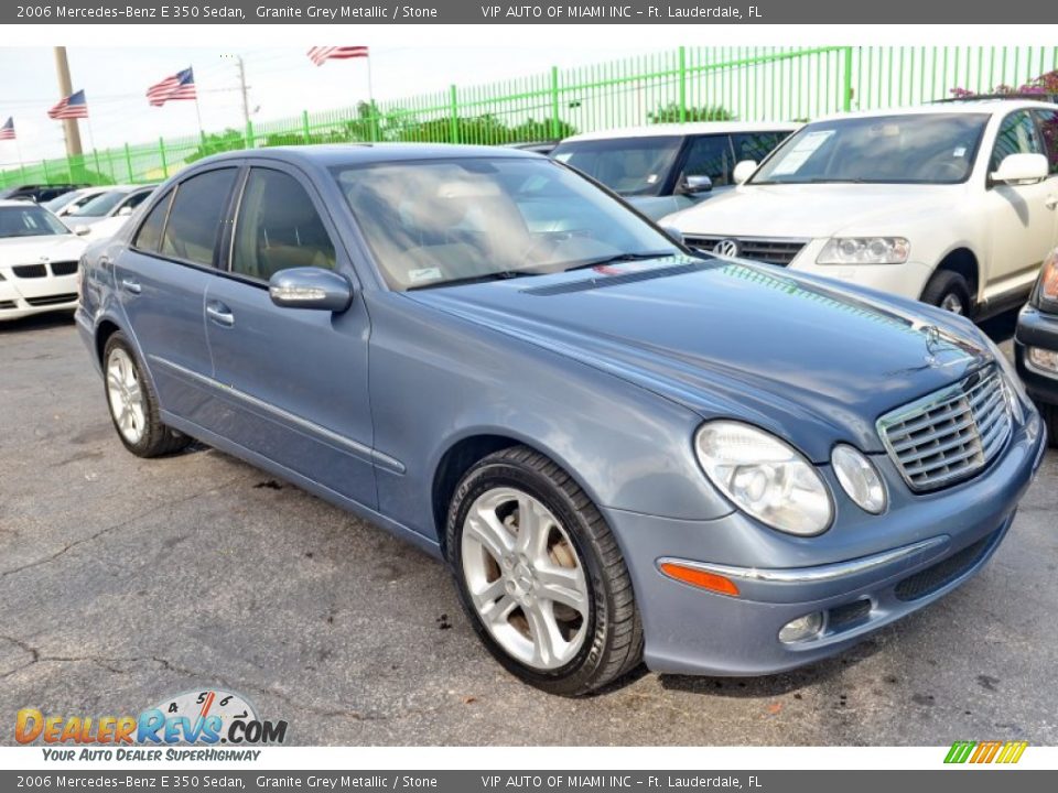 2006 Mercedes-Benz E 350 Sedan Granite Grey Metallic / Stone Photo #4