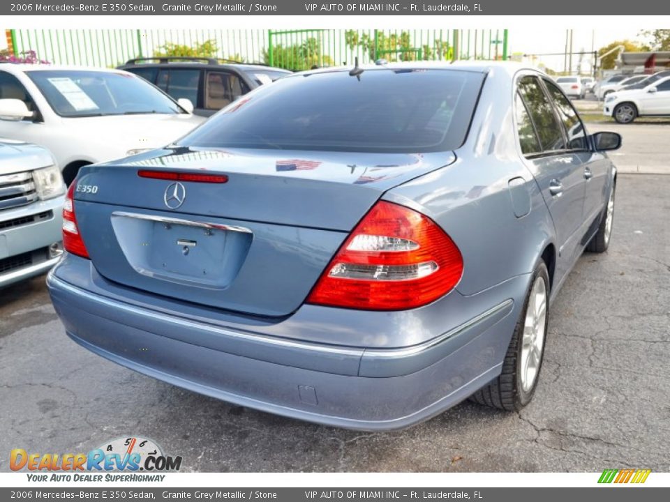 2006 Mercedes-Benz E 350 Sedan Granite Grey Metallic / Stone Photo #10