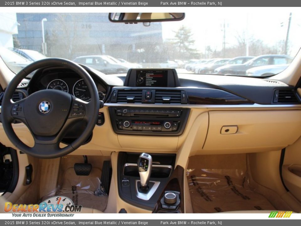 2015 BMW 3 Series 320i xDrive Sedan Imperial Blue Metallic / Venetian Beige Photo #15